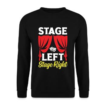 Stage Left Stage Right Theatre Actor Symphony - Unisex Pullover - Schwarz - Vorne - Alina (178cm) & Michal (187cm)