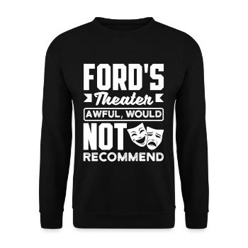 Theater Awful Theatre Actor Symphony - Unisex Pullover - Schwarz - Vorne - Alina (178cm) & Michal (187cm)