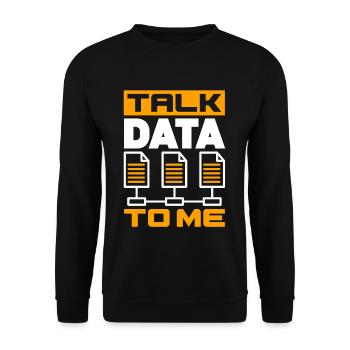 Talk Data To Me Network Admin - Sweat-shirt Unisexe - noir - Devant - Alina (178cm) & Michal (187cm)