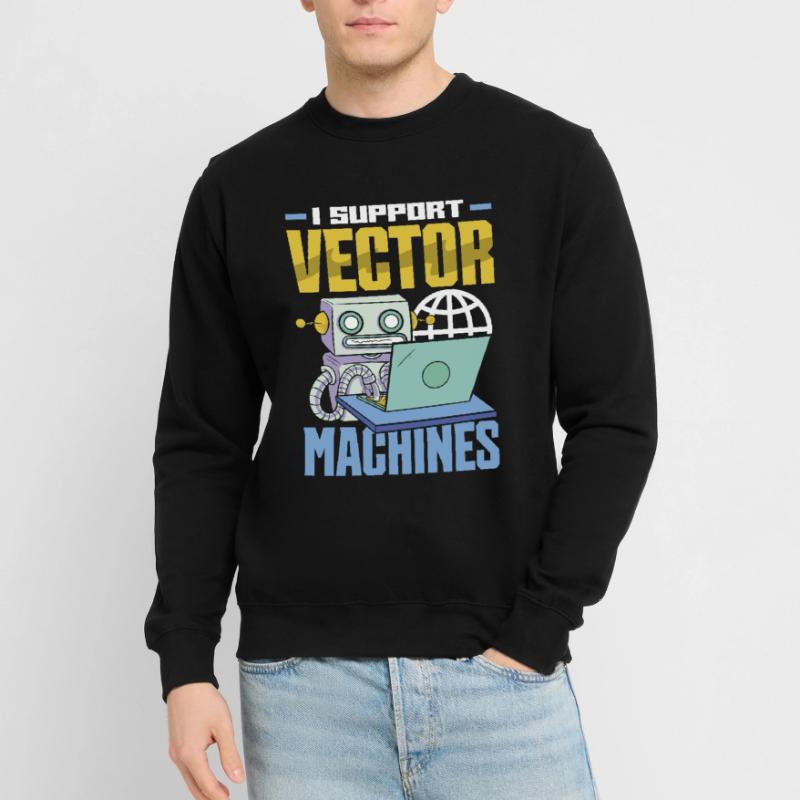 I Support Vector Machines Retro Data Science Unisex Sweatshirt
