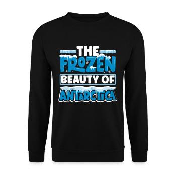 The frozen beauty of Antarctica Expedition - Unisex Sweatshirt - black - Front - Alina (178cm) & Michal (187cm)