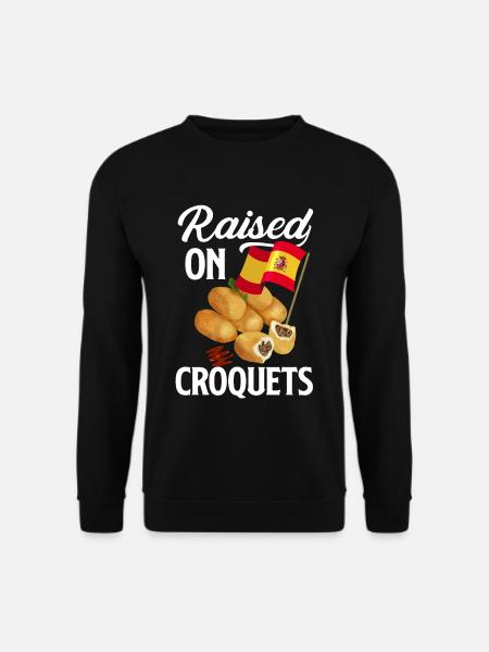 Conchas Design for a Spanish Food Lover with - Unisex sweater - sort