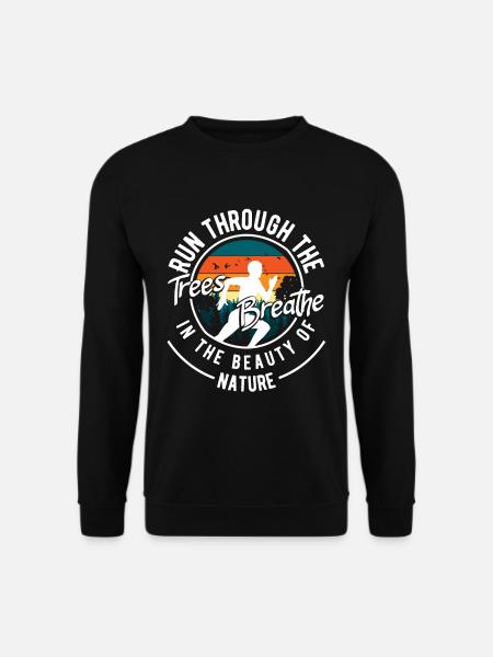 Run through the trees - Unisex Pullover - Schwarz