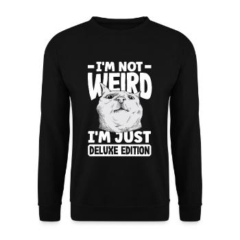 Je ne suis pas bizarre, je suis juste une édition deluxe - Sweat-shirt Unisexe - noir - Devant - Alina (178cm) & Michal (187cm)