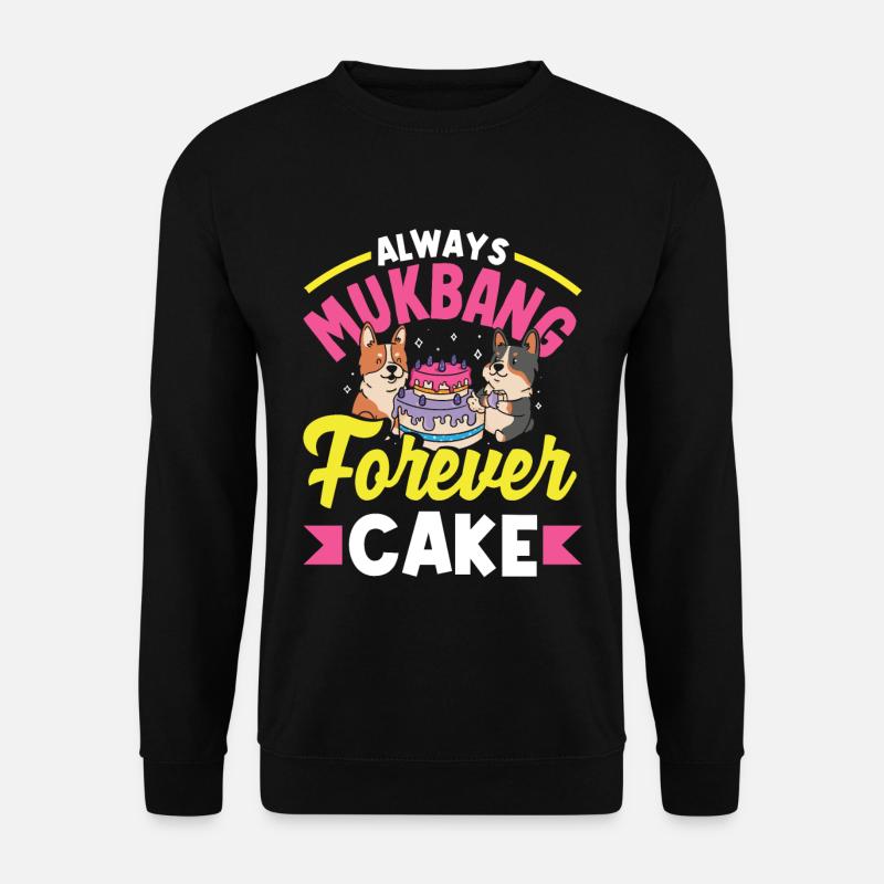 Mukbang and Cake - Unisex Pullover - Schwarz