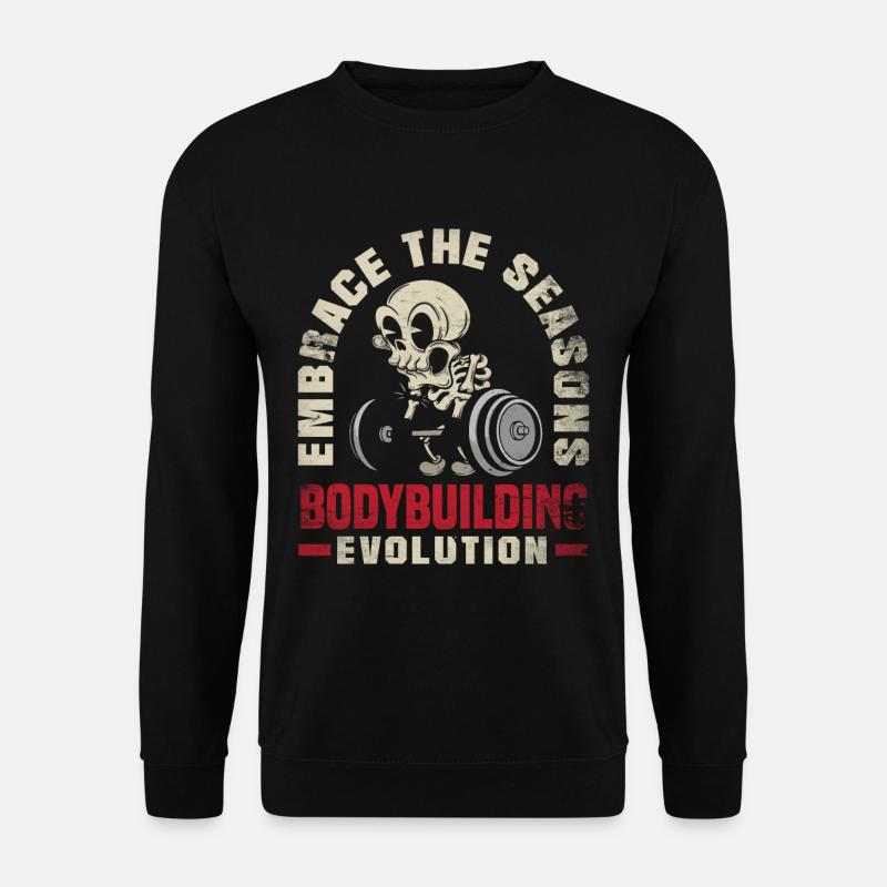 Embrace the Seasons Bodybuilding Evolution - Unisex Pullover - Schwarz