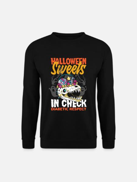 Halloween Sweets in Check Diabetic Respect - Unisex Pullover - Schwarz