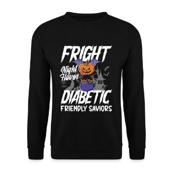 Fright Night Flavors Sauveurs adaptés aux diabétiques - Sweat-shirt Unisexe - noir - Devant - Alina (178cm) & Michal (187cm)