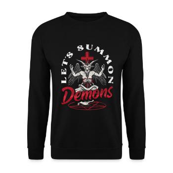 Occult - Unisex Sweatshirt - black - Front - Alina (178cm) & Michal (187cm)