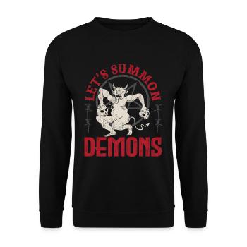 Occult - Unisex Sweatshirt - black - Front - Alina (178cm) & Michal (187cm)