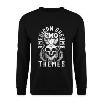 Emoticon Emo American Dreams Emo Themes Emocore - Unisex Pullover - Schwarz - Vorne - Alina (178cm) & Michal (187cm)