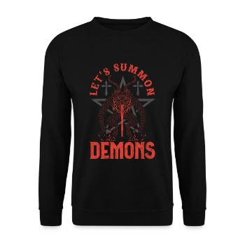 Occult - Unisex Sweatshirt - black - Front - Alina (178cm) & Michal (187cm)