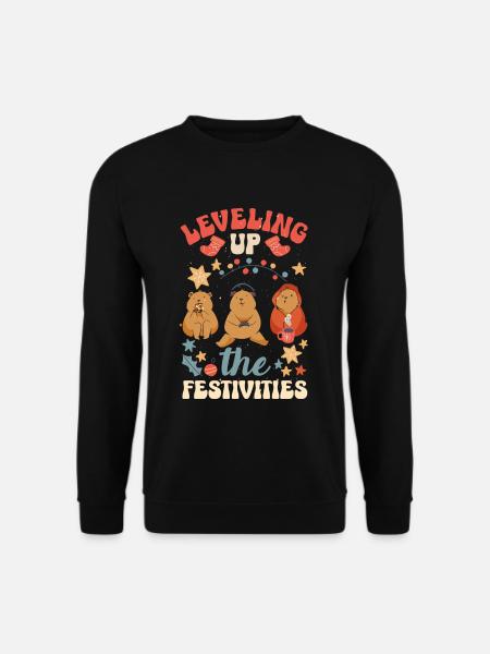 Gaming-inspired fashion Holiday-themed gaming - Unisex Pullover - Schwarz