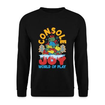 Mode inspirée du jeu Jeux sur le thème des Fêtes - Sweat-shirt Unisexe - noir - Devant - Alina (178cm) & Michal (187cm)
