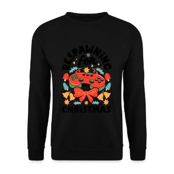 Mode inspirée du jeu Jeux sur le thème des Fêtes - Sweat-shirt Unisexe - noir - Devant - Alina (178cm) & Michal (187cm)
