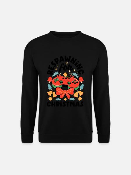 Gaming-inspired fashion Holiday-themed gaming - Unisex Pullover - Schwarz