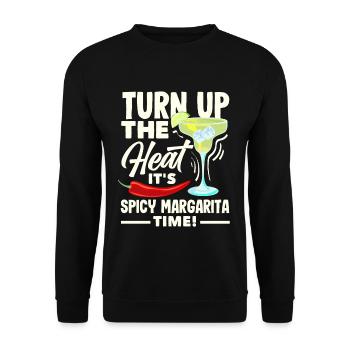 Attenzione Margarita épicée Cocktail Lover’s - Sweat-shirt Unisexe - noir - Devant - Alina (178cm) & Michal (187cm)