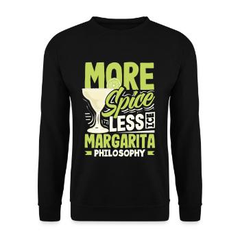Attenzione Margarita épicée Cocktail Lover’s - Sweat-shirt Unisexe - noir - Devant - Alina (178cm) & Michal (187cm)