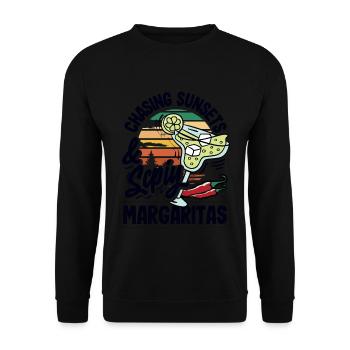 Attenzione Spicy Margarita Cocktail Lover's - Unisex Pullover - Schwarz - Vorne - Alina (178cm) & Michal (187cm)