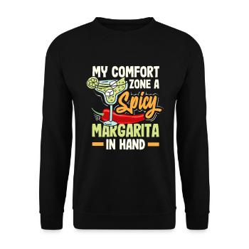 Attenzione Spicy Margarita Cocktail Lover's - Unisex Pullover - Schwarz - Vorne - Alina (178cm) & Michal (187cm)