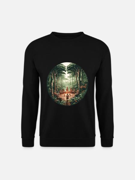 Rainforest Ayahuasca Ceremony - Unisex Sweatshirt - black
