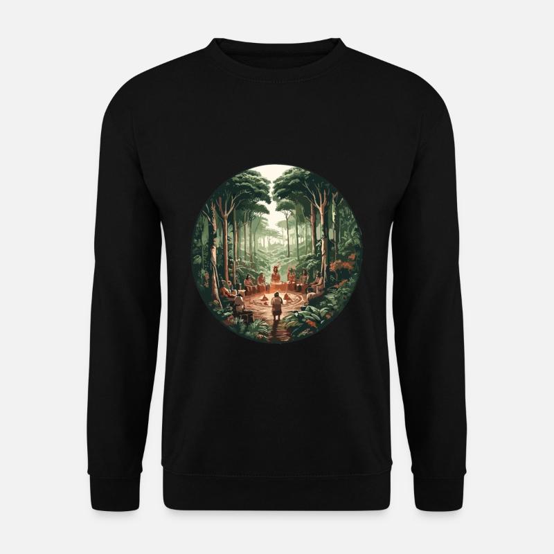 Rainforest Ayahuasca Ceremony - Unisex Sweatshirt - black