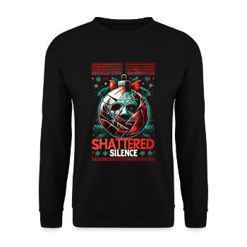 Shattered Silence Christmas Ball Horror Slasher - Unisex Pullover - Schwarz - Vorne - Alina (178cm) & Michal (187cm)