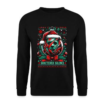 Shattered Silence Christmas Ball Horror Slasher - Unisex Pullover - Schwarz - Vorne - Alina (178cm) & Michal (187cm)