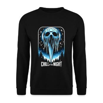 Icicle Impaler - Menacing Winter Night Christmas - Unisex Sweatshirt - black - Front - Alina (178cm) & Michal (187cm)