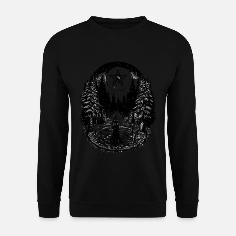 Witch's Winter Solstice Yule Celebration - Unisex Sweatshirt - black