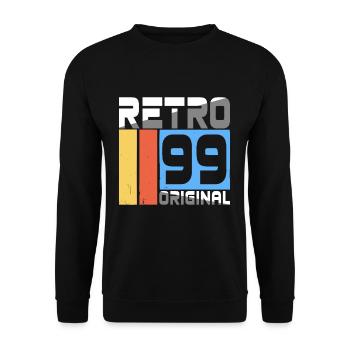 1999 Vintage Classic Retro Limited Edition - Unisex Pullover - Schwarz - Vorne - Alina (178cm) & Michal (187cm)
