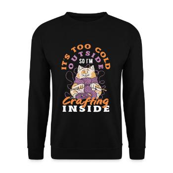 Indoor Creativity - Unisex Sweatshirt - black - Front - Alina (178cm) & Michal (187cm)