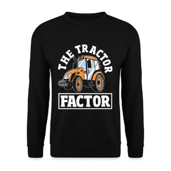 Le facteur tracteur - Sweat-shirt Unisexe - noir - Devant - Alina (178cm) & Michal (187cm)