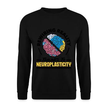 Unlock Your Brain's Potential Neuroplasticity - Unisex Pullover - Schwarz - Vorne - Alina (178cm) & Michal (187cm)