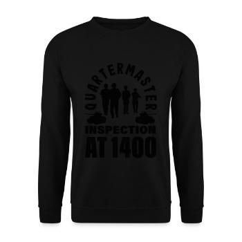 Embrace the Mission Military Time Adventure Call - Unisex Pullover - Schwarz - Vorne - Alina (178cm) & Michal (187cm)