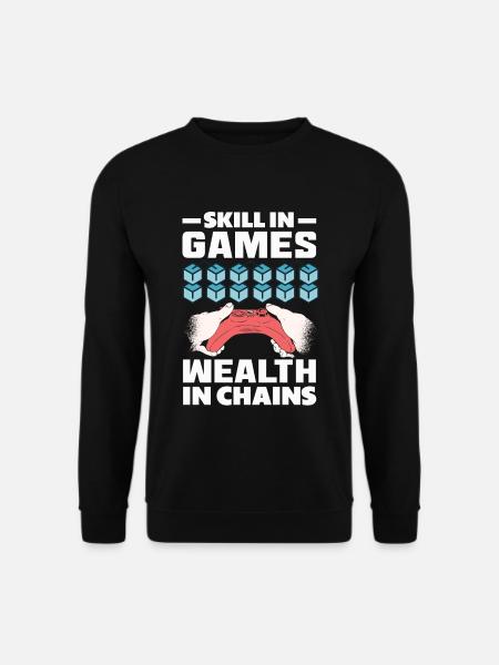Cryptocurrency Rewards Gaming Blockchain Gamer - Unisex Sweatshirt - black