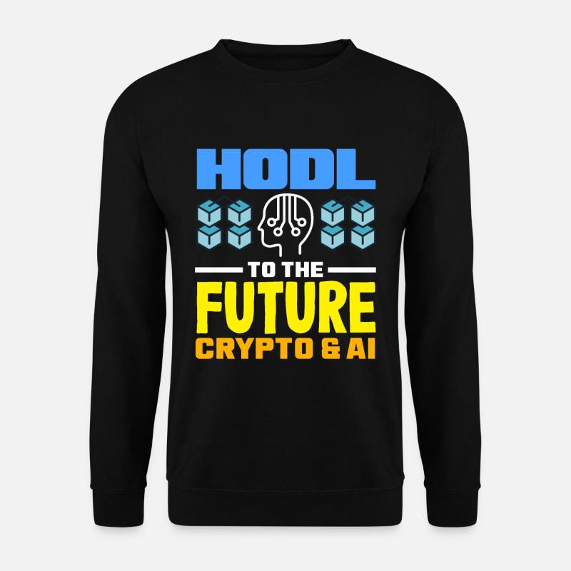 Cryptocurrency AI & Crypto Enthusiast Blockchain - Unisex Pullover - Schwarz