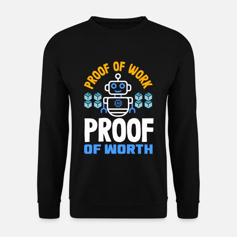 Cryptocurrency AI & Crypto Enthusiast Blockchain - Unisex Pullover - Schwarz