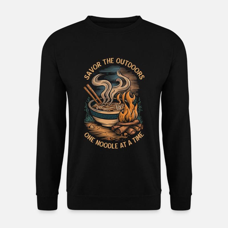 Camping Ramen Lovers - Unisex Pullover - Schwarz