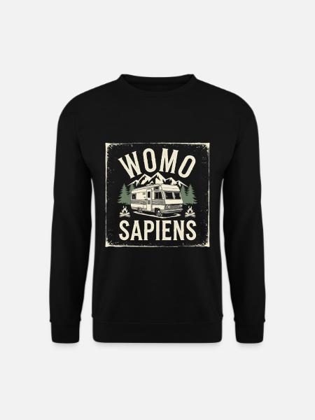 Womo Sapiens - Unisex Sweatshirt - black