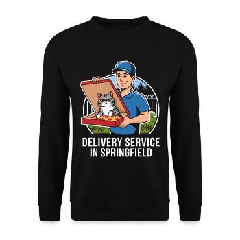 Delivery Service OH Debate  Harris Eating - Unisex Sweatshirt - black - Front - Alina (178cm) & Michal (187cm)