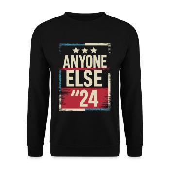 Anyone Else Election 2024 - Unisex Pullover - Schwarz - Vorne - Alina (178cm) & Michal (187cm)