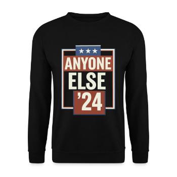 Anyone Else Election 2024 - Unisex Pullover - Schwarz - Vorne - Alina (178cm) & Michal (187cm)