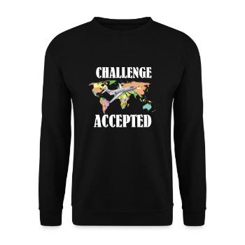 Globetrotter vacances t-shirt voyage mouche vacances - Sweat-shirt Unisexe - noir - Devant - Alina (178cm) & Michal (187cm)