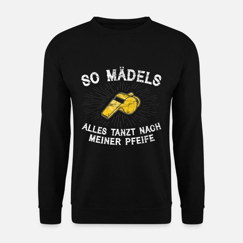 Ironisches Schiri Schiedsrichter Sport Fun Shirt - Unisex Pullover - Schwarz