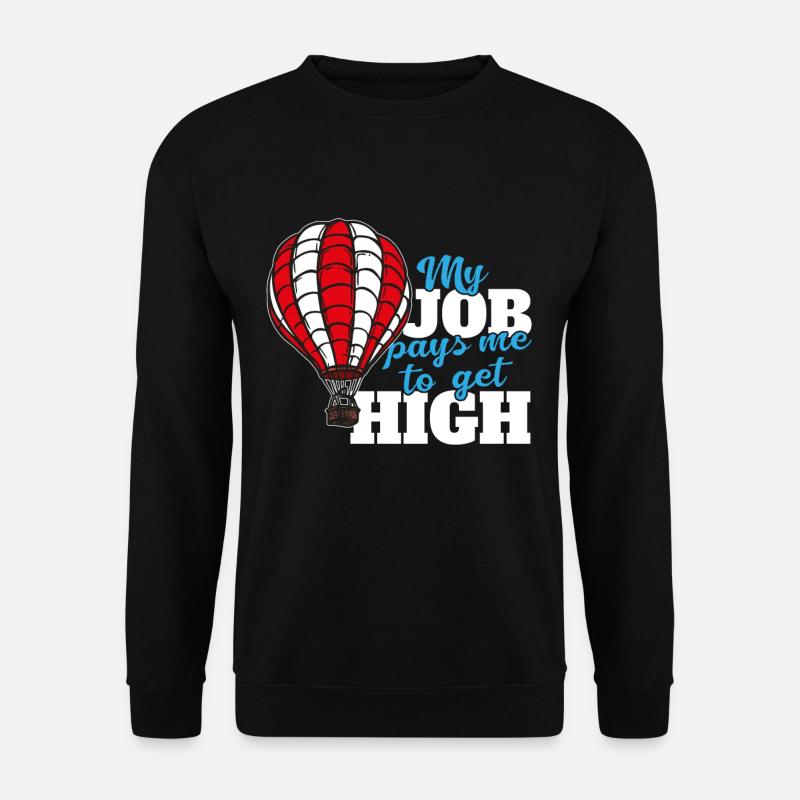 Montgolfière Montgolfière Pilote Fun - Sweat-shirt Unisexe - noir