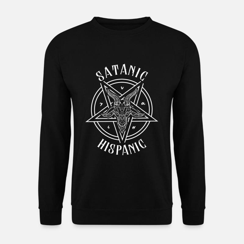 Satanic Hispanic - Baphomet Goat Head Occult - Sweat-shirt Unisexe - noir