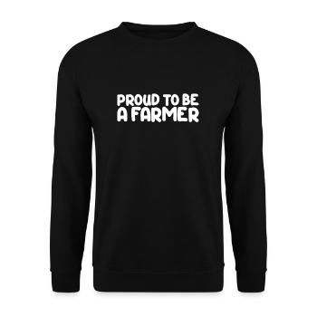 Proud To Be A Farmer - Agriculteur fier - Sweat-shirt Unisexe - noir - Devant - Alina (178cm) & Michal (187cm)