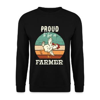 Fier d’être un agriculteur Bauer Humor Landwirt - Sweat-shirt Unisexe - noir - Devant - Alina (178cm) & Michal (187cm)
