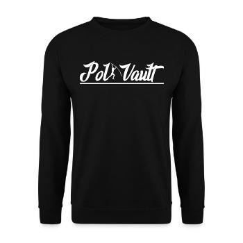 Pole vault sports athlete - Unisex Sweatshirt - black - Front - Alina (178cm) & Michal (187cm)